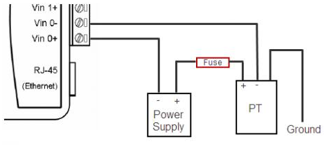 Anschluss eines Drucksensor an Adam 6017 Analog-Digital-LAN-Adapter