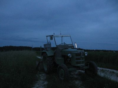 Mein Funk-Mobil in der Abenddämmerung