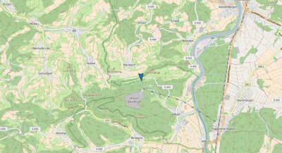Mein Standort auf dem Hügel zwischen Villigen und Mandach