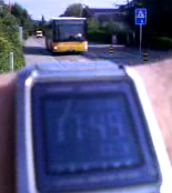 Anfahrt vom Bus am 10.Juli 2009 beim Illingerweg