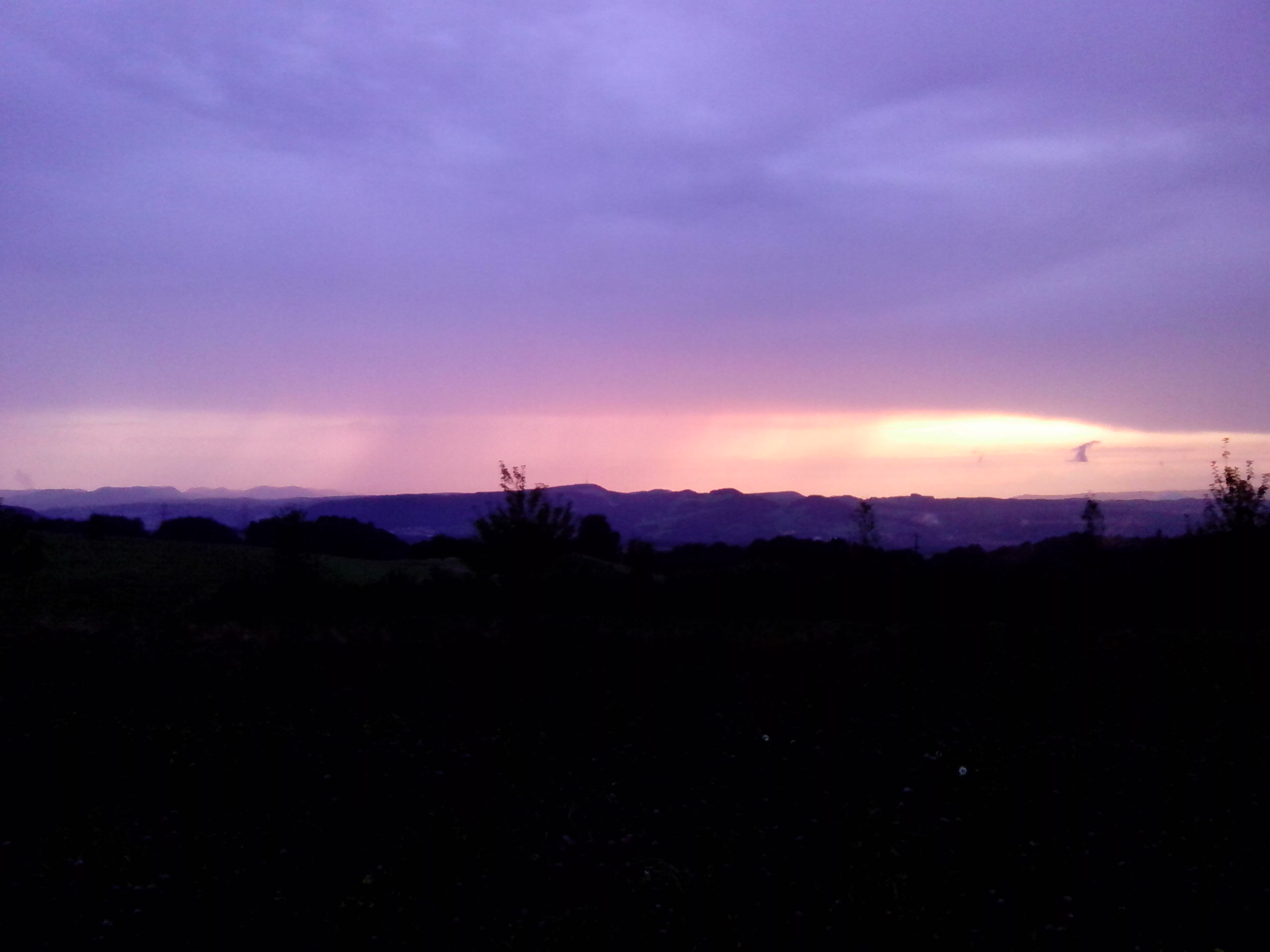 Abendstimmung auf der Spornegg bei Baldingen (AG)