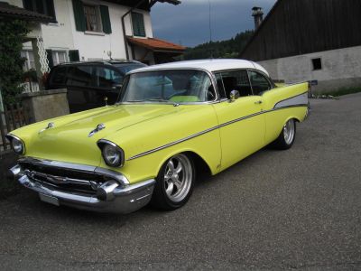 Der 'Lieferwagen' in Form eines 1957er Chevrolet Bel Air