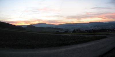 Panorama vom Grillplatz oberhalb Eschenmosen