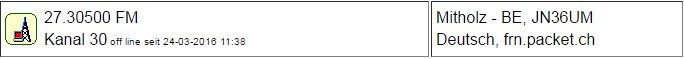 CB Gateway Mitholz seit 24.03.2016 um 11:38 Uhr Offline