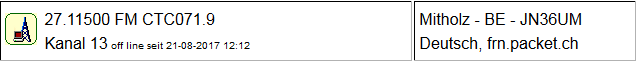 CB Gateway Mitholz seit 21.08.2017 um 12:12 Uhr Offline