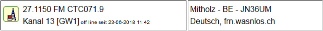 CB Gateway Mitholz seit 23.06.2018  um 11:42 Uhr Offline