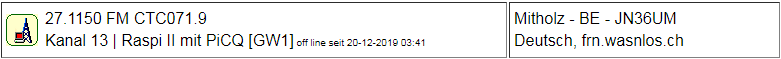 CB Gateway Mitholz seit 20.12.2019 um 03:41 Uhr Offline