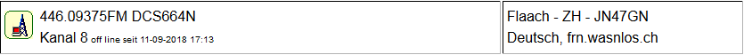 PMR Gateway Flaach seit 11.09.2018  Offline