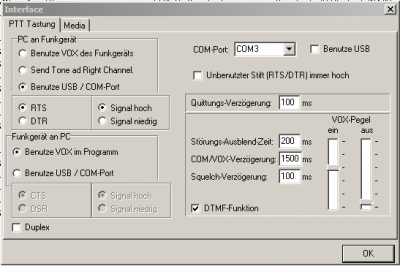 Einstellungen meines PMR-Gateways in Baldingen