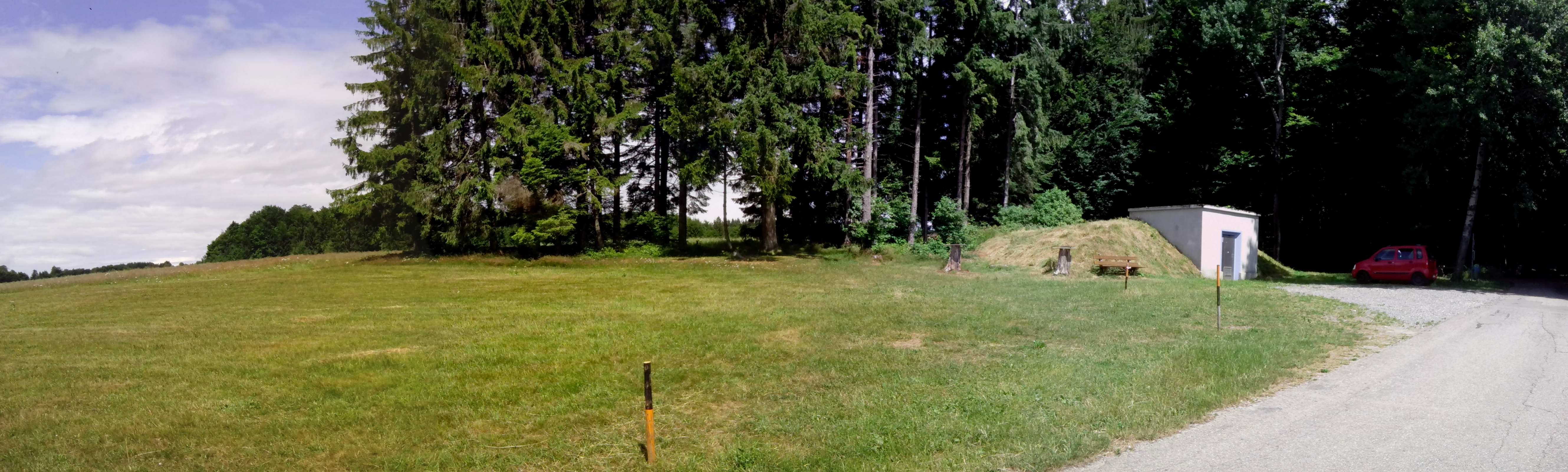 Am 29.06.2017 noch leerer Fielddayplatz im Südscharzwald