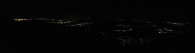 Panorama von der Lägere am 06.04.2018 in der Nacht um ca. 22 Uhr