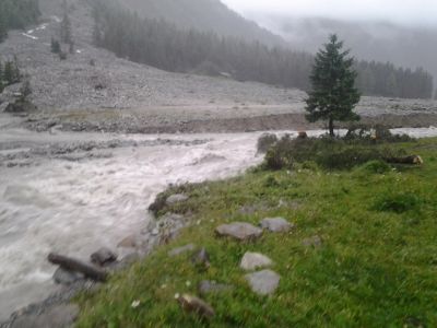 Auch im Heimritz muss etwas unternommen werden damit die Kander nicht hinter den Schutzdamm läuft