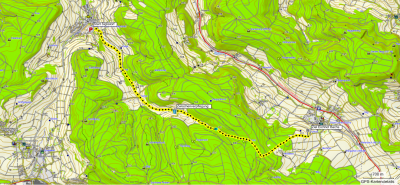 Tatsächlich gelaufene Route des Maibummel 2018