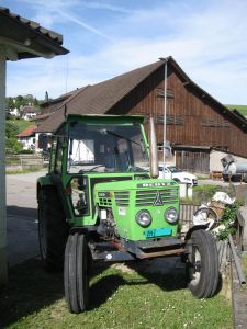 Der Deutz D 6206 von den Schopfi's von vorne