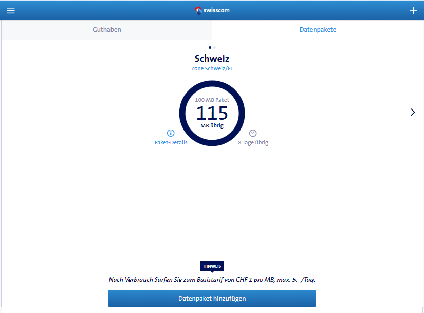 Am 29.08.2015 die neue Datenoption diesmal genug früh gebucht