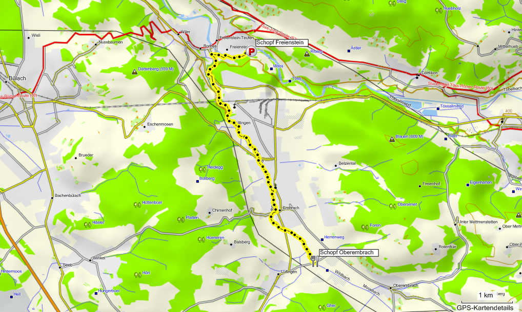 Ungefaire Route des Maibummel 2017