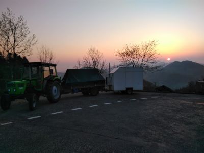 Herrliches Morgenrot auf dem 'Bölchen'