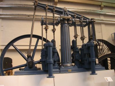 1-Zylinder Balancier-Dampfmaschine