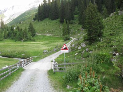 Das Foto wo der Google Street View fahrer umkehrte