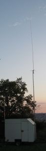 Mein neuer Funkanhänger im Sonnenuntergang