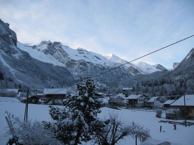 Blick auf Mitholz am 18.03.2018 um 7 Uhr morgens