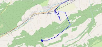 MAP von den Verfahrern fast am Ende der Tour