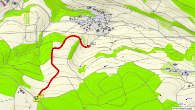 Schlittelweg von Rüti nach Böbikon